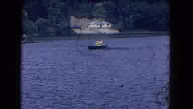 Niagra Falls New York (1964): Two Persons Are Riding In A Boat In The Lake Water