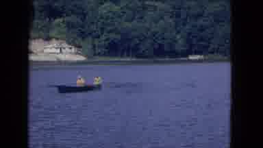 Niagra Falls New York (1964): The Two Persons Are Doing And Travel The Boating In