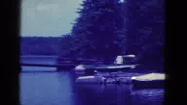 Niagra Falls New York US (1964): Old Home Video Beside Lake Woman Feeding Squirrel