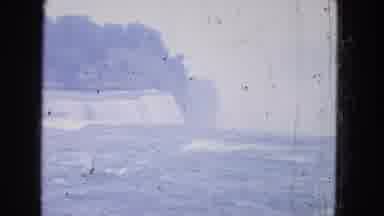 Niagra Falls US (1964): Falls From Above Looking Out At High Water Flow Season