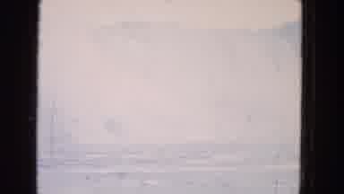 Niagra Falls US (1964): Blue Sky With White Fluffy Cumulus Clouds Above The Ocean