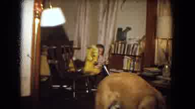 Niagra Falls USA (1964): Dog Eats Snacks In Front Of The Camera While Toddler