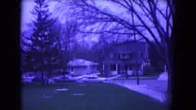 Niagra Falls USA (1964): The House Is Surrounded By Trees A Person Are Waking