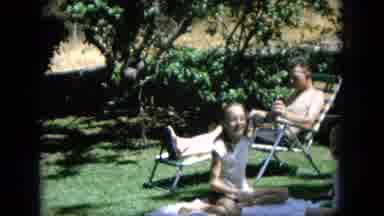 Oahi Hawaii (1964): Spending Family Time In The Backyard With The Family Dog