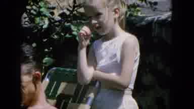 Oahi Hawaii (1964): One Man Sitting In The Chair And The Dog Sitting In The Mans