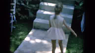 Oahi Hawaii (1964): A Child Is Playing In The Garden With Is Dog