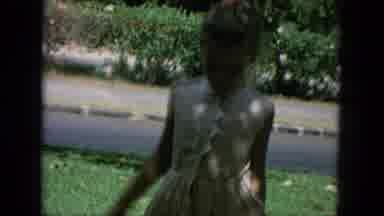 Oahi Hawaii (1964): Little Girl Playing Outside With Cat