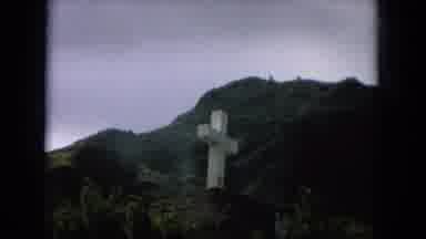 Oahi Hawaii (1964): Holy Cross Filmed From The Bottom Of A Hill And Three Little