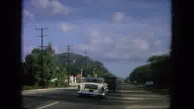 Oahi Hawaii (1964): Driving Near The Beaches In Vintage Car While People Enjoying