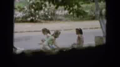 Oahi Hawaii (1964): Four Little Girls Playing 'Picnic' In The Distance