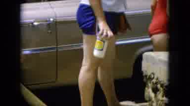Oahi Hawaii (1964): People Stand By The Car And Take In The Lovely Views Of The