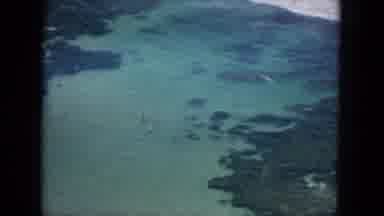 Oahi Hawaii (1964): People Running On The Beach Through Palm Trees Towards The