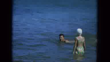 Oahi Hawaii (1964): People Are Playing In The Beech Very Happily