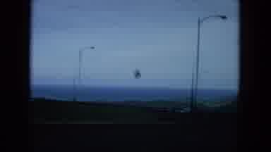 Oahi Hawaii (1964): Car Driving On Highway Bird Flying In Sky