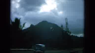 Oahi Hawaii (1964): View Of The Mountains Filmed From A Moving Car In The