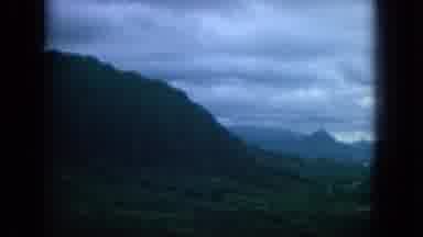Oahi Hawaii (1964): Misty Mountains Of The Interior On A Cloudy Day
