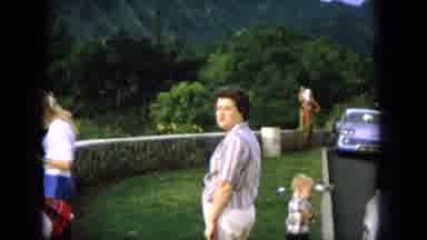 Oahi Hawaii (1964): Family Enjoying Time Outside With A Gorgeous View Of The