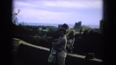 Oahi Hawaii (1964): Family Poses For The Camera In Front Of The Scenery And Smiles