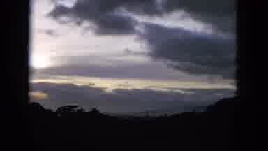 Oahi Hawaii (1964): Looking Around At The Sky Trees Clouds Moon Shining Thru