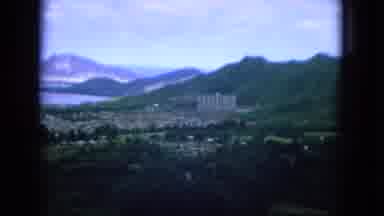 Oahi Hawaii (1964): Countryside Shot Including Foliage Castle And View Of Water