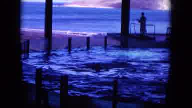 Oahi Hawaii (1964): The Person Is Doing Working In The Water Very Happily