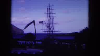 Oahi Hawaii (1964): Woman Walking With Her Two Young Children One Skips Merrily
