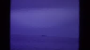 Oahi Hawaii (1964): Naval Ship Navigating In The Sea Close To Dawn