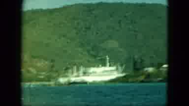 Saint Thomas (1964): View Towards The Sea From The Mountain Where A Boat And