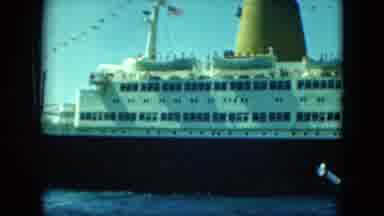 Saint Thomas (1964): Cruise Boat Panoramic In The Sea