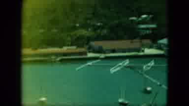 Saint Thomas (1964): Panoramic Of A River Bank With Boats And Ships
