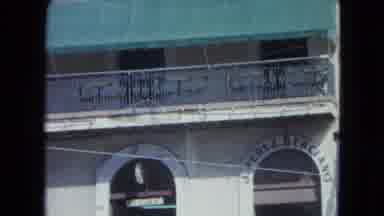 SAN JUAN PUERTO RICO.-1964: Quiet Village Apartments Overlook Outside Barrel