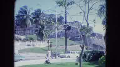 SAN JUAN PUERTO RICO.-1964: One Car Is Standing In The Side Of The Road And