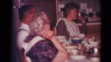 Toledo Ohio (1964): The Family Members Are Enjoyed In The Party To Eating