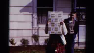 Toledo Ohio (1964): Family Leaves The House Together And The Children Cover Their