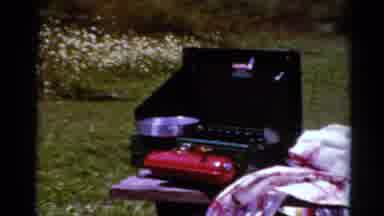 Toledo Ohio (1964): Family Picnic Outside With Camping Stove