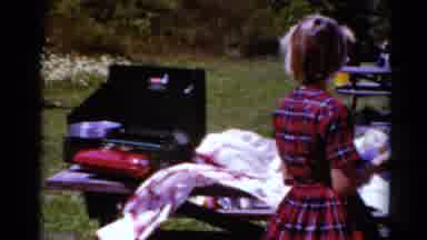 Toledo Ohio (1964): Picnic Cleanup After A Family Gathering In The Park