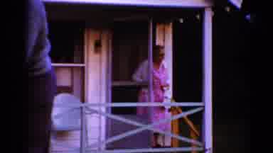 Toledo Ohio (1964): Elderly Woman Steps Out For Lunch