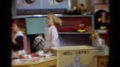 Toledo Ohio (1964): Children Playing On Hobby Horses In A Toy Shop