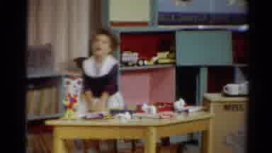Toledo Ohio-1964: Children Play Alone in Classroom After Teacher Leaves for Lunch