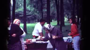 Toledo Ohio (1964): The Family Members Are Enjoying In The Garden Very Happily