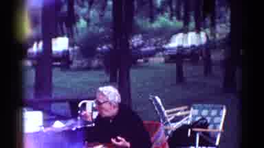 Toledo Ohio (1964): The Old Lady Was Eating In The Dining Table On The Park