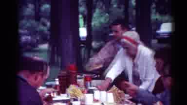 Toledo Ohio (1964): The People Are Eating And Cooking In The Dining Table On The