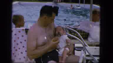 Troy New York (1964): A New Born Baby Is Crying And The Father Is Feeding The