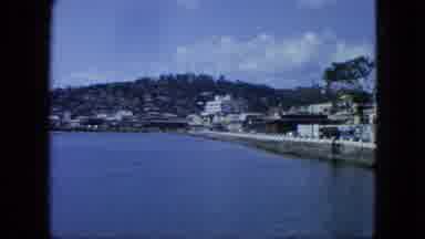 USA Virgin Islands (1964): View From A Waterway Of A Street And A City On A