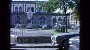 USA Virgin Islands (1964): A Video Of A Building With A Statue In Front Of It