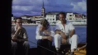USA Virgin Islands (1964): Friends Are On Vacation On A Boat Traveling In Front Of