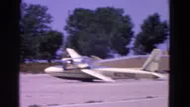 Washington DC (1964): Glider Plane Travelling Along Runway With Two Others Parked