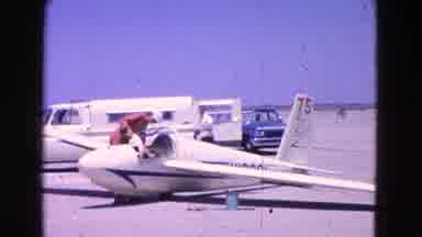 Washington DC (1964): Plane Runway Night Day Uniplane Men Blue Car Tarmac 80s Warm