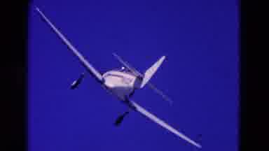 Washington DC (1964): Small White Plane Soaring Over Green Fields Of Crops And