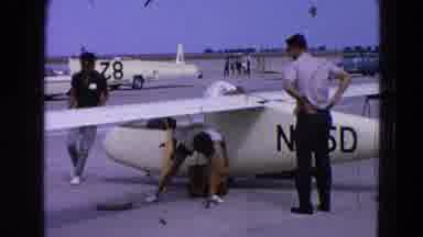 Washington DC (1964): Moment Before The Take-Off Of An Airplane Where The